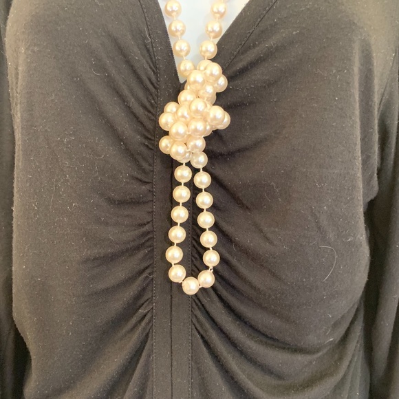 Willi Smith Gathered Blouse Small 95% viscose / 5% spandex Gathered bust - Picture 2 of 3